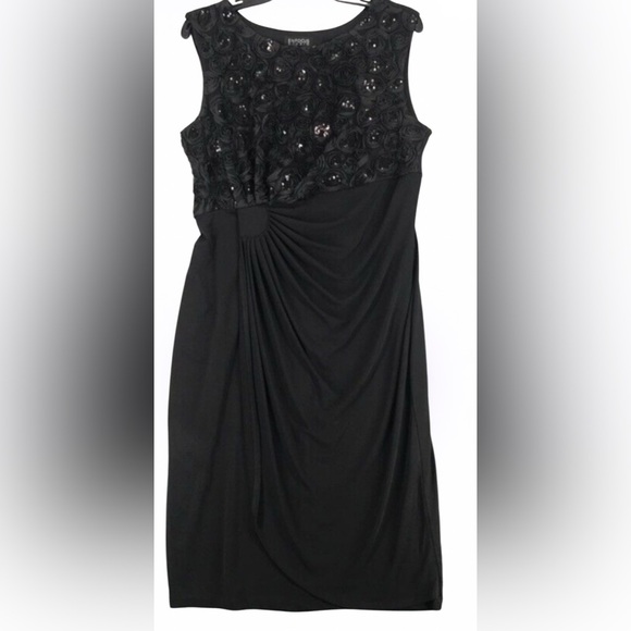 En focus studio black knot side cocktail dress Sz 8 - Picture 1 of 10